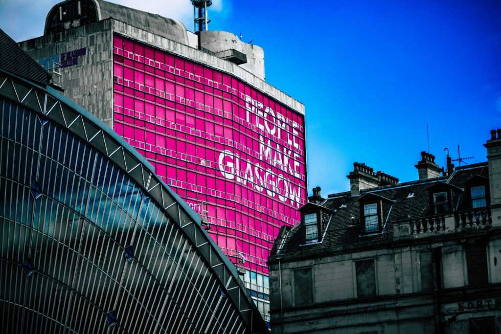 Building in the city centre of Glasgow